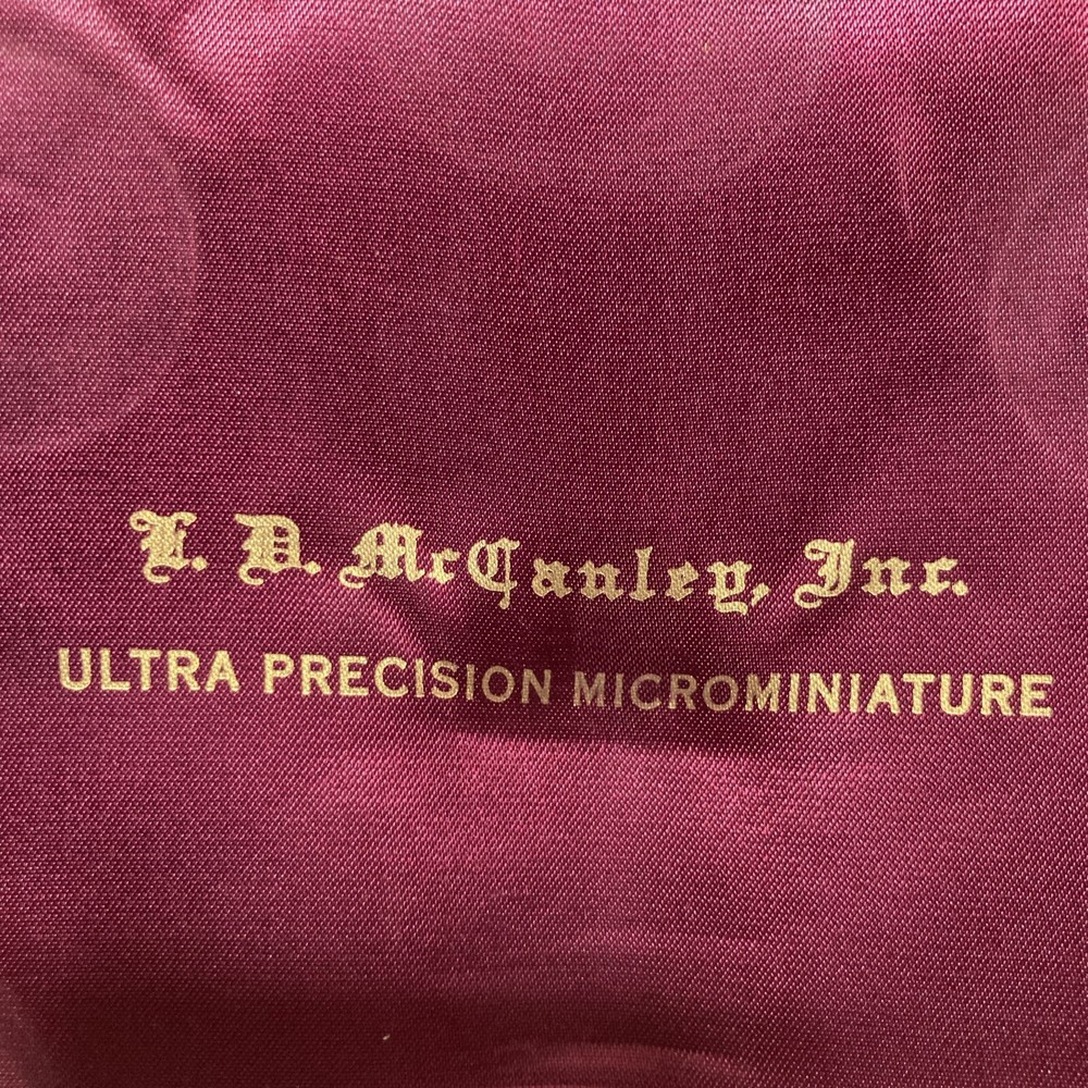 L.D. McCauley Inc Leather Hard Shell Presentation Box Case