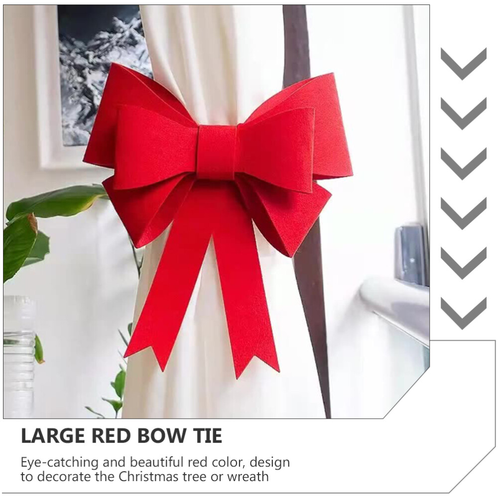 Big Red Bow Large Red Felt Bows Decorative Christmas Bows Large Red Bow