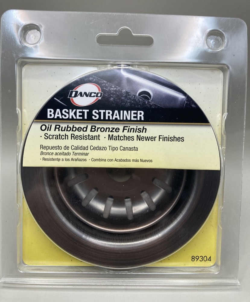 Danco 89304 Sink Strainer Assembly, Oil-Rubbed Bronze Scratch Resistant New