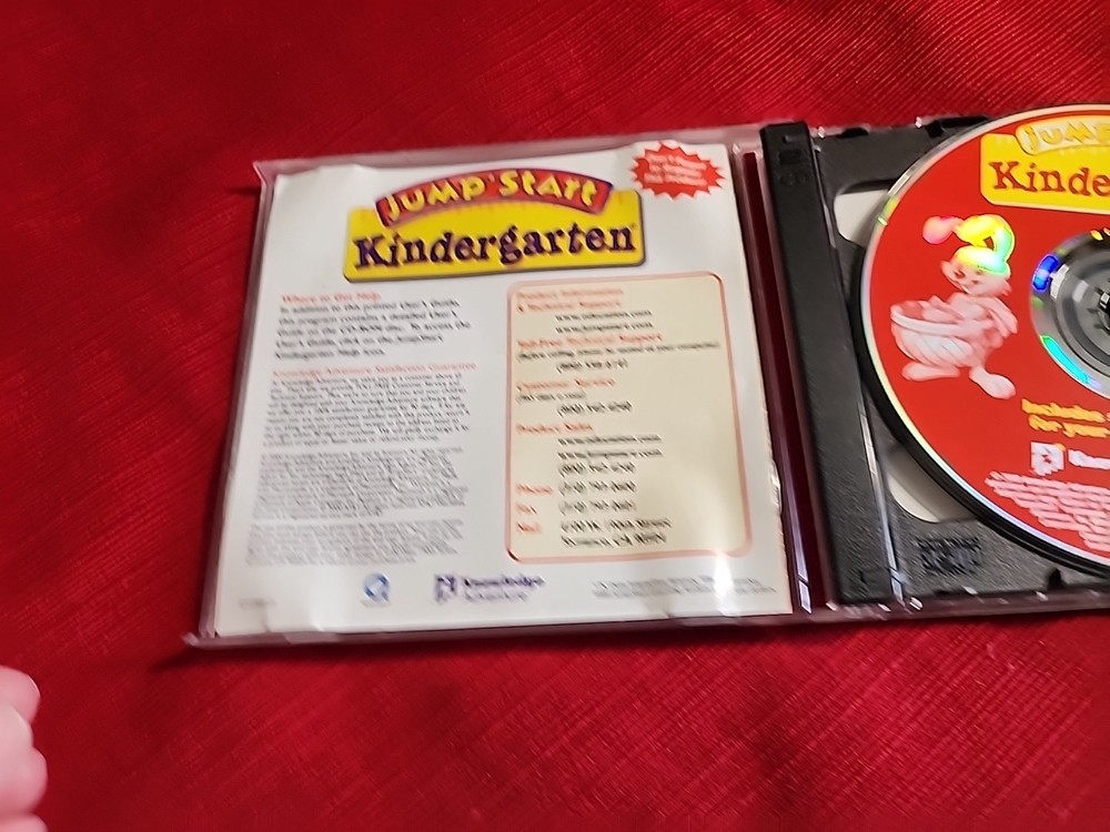 Jump Start Kindergarten CD ROM computer Windows Power Macintosh Jumpstart