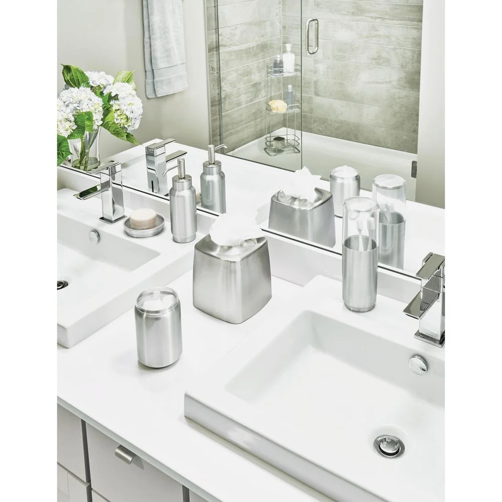 iDesign Austin Covered Toothbrush Holder, Brushed