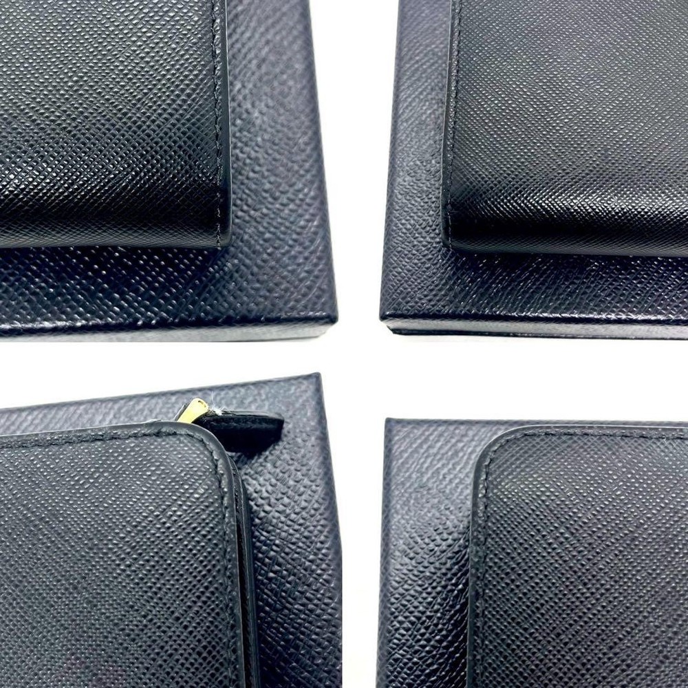 PRADA Two-Fold Wallet Saffiano Metal Logo