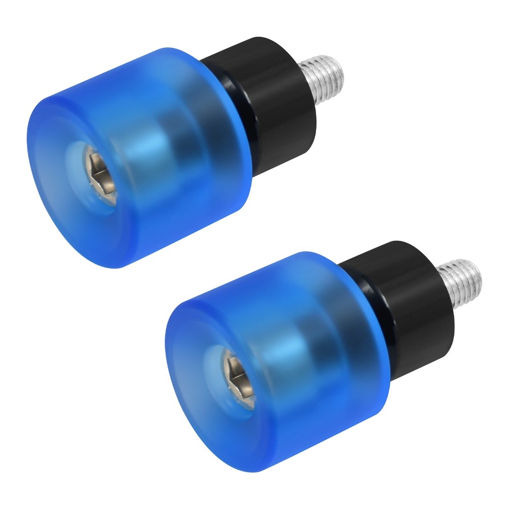 Blue 2x Engine Protective Guards Crashs Bars M12 End Balls Protector For Harley