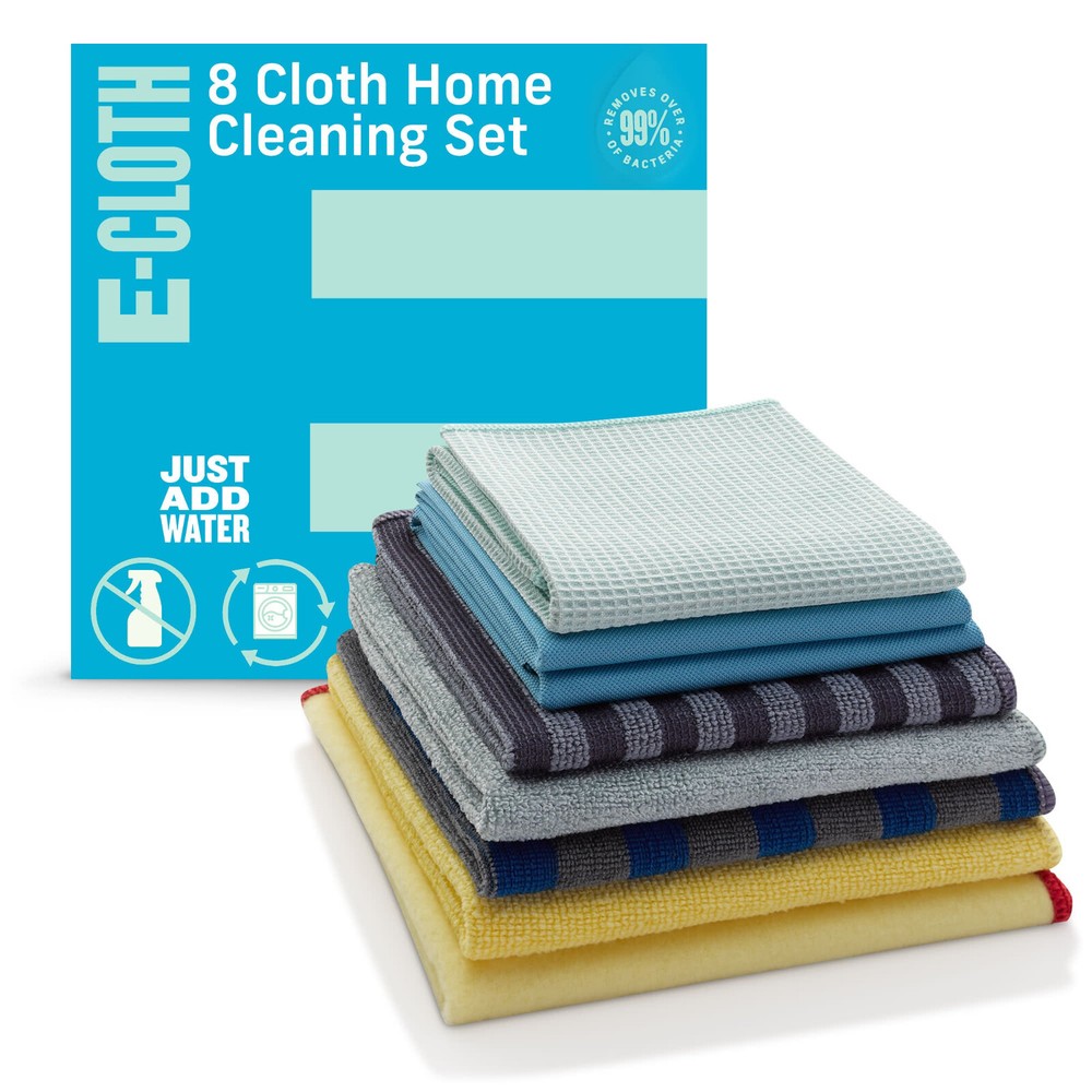 E-Cloth 8-Piece Cloth Home Cleaning Set