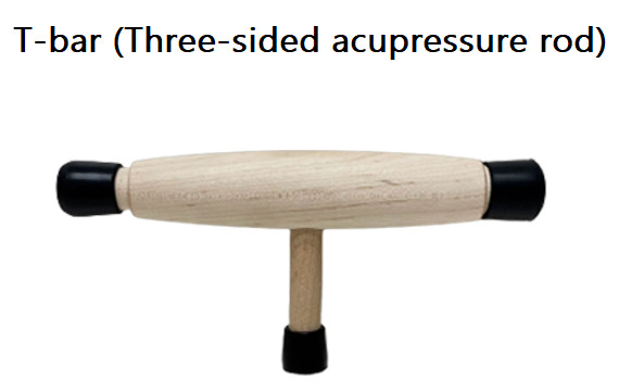 T-bar three-sided Acupressure Rod