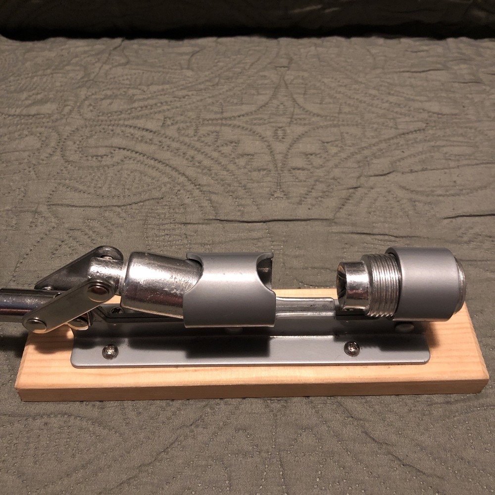 Heavy Duty Pecan and Nut Cracker Tool, Wood Base and Adjustable Handle, Easy Use