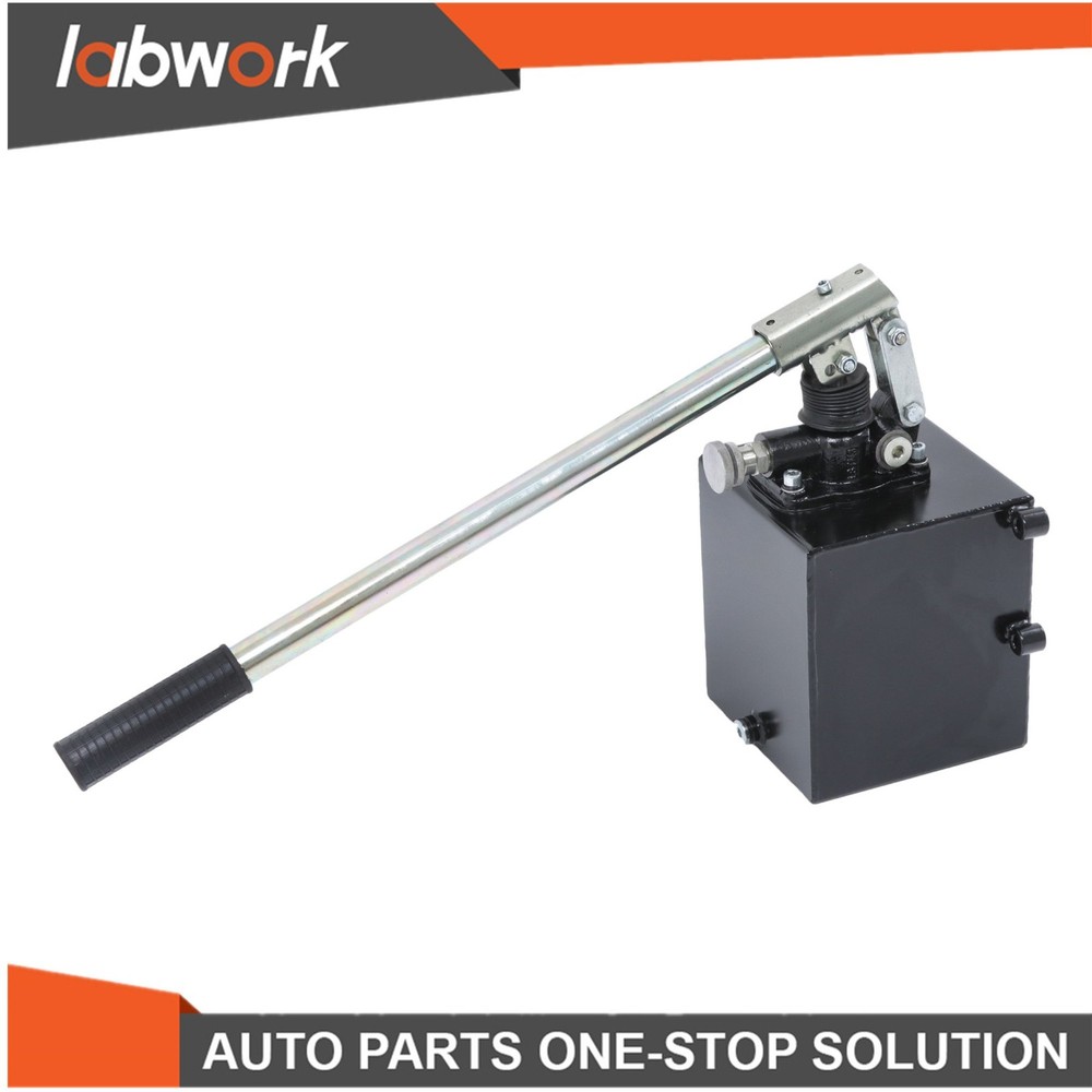 Labwork Hydraulic Piston Hand Pump 1.5CID 5 Qt w/ Release Knob Single-acting
