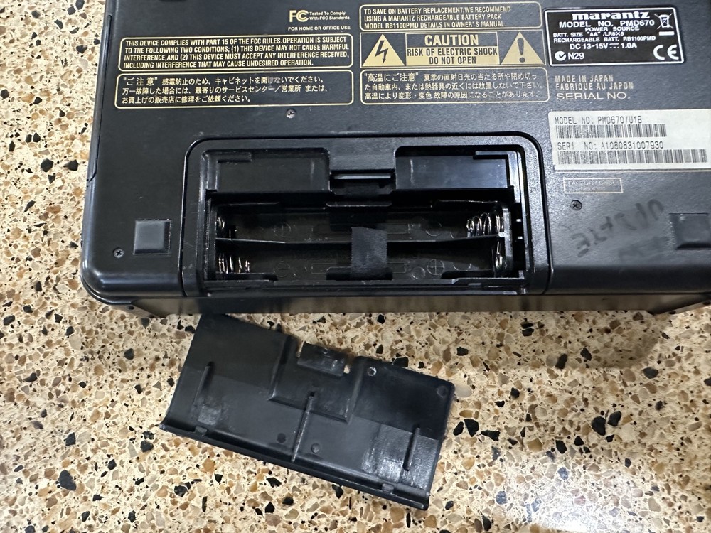 Marantz PMD670 Professional Solid State Recorder - Tested Working - US Seller