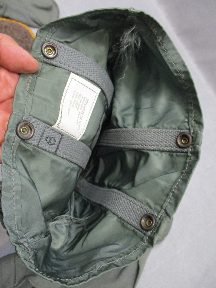 US Military Flyer's Insert-Mitten Set Large MIL Shell w. Wool Liner Leather