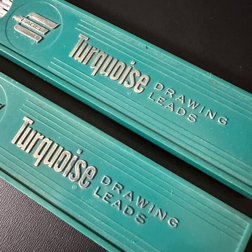 Vintage EAGLE Turquoise Drawing Leads 2375