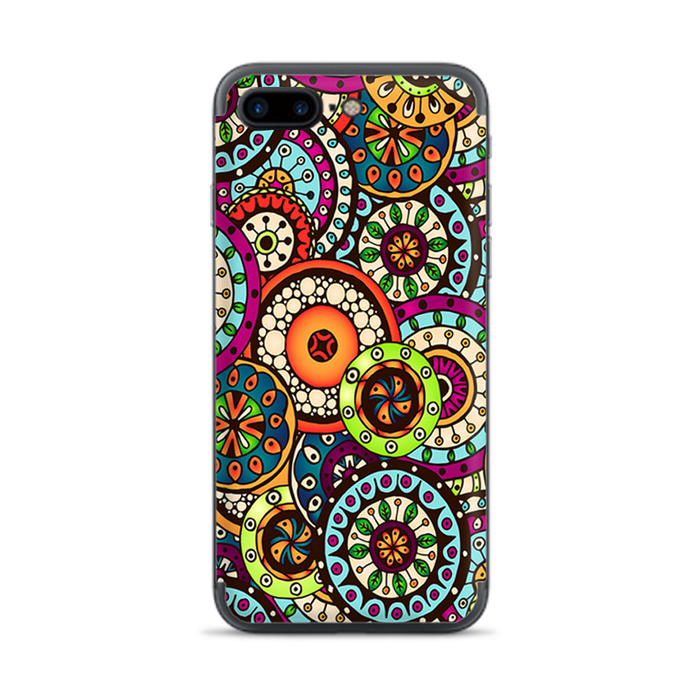 Apple iPhone 7 / 8 Plus Skins Decal Wrap Ethnic Circles Pattern