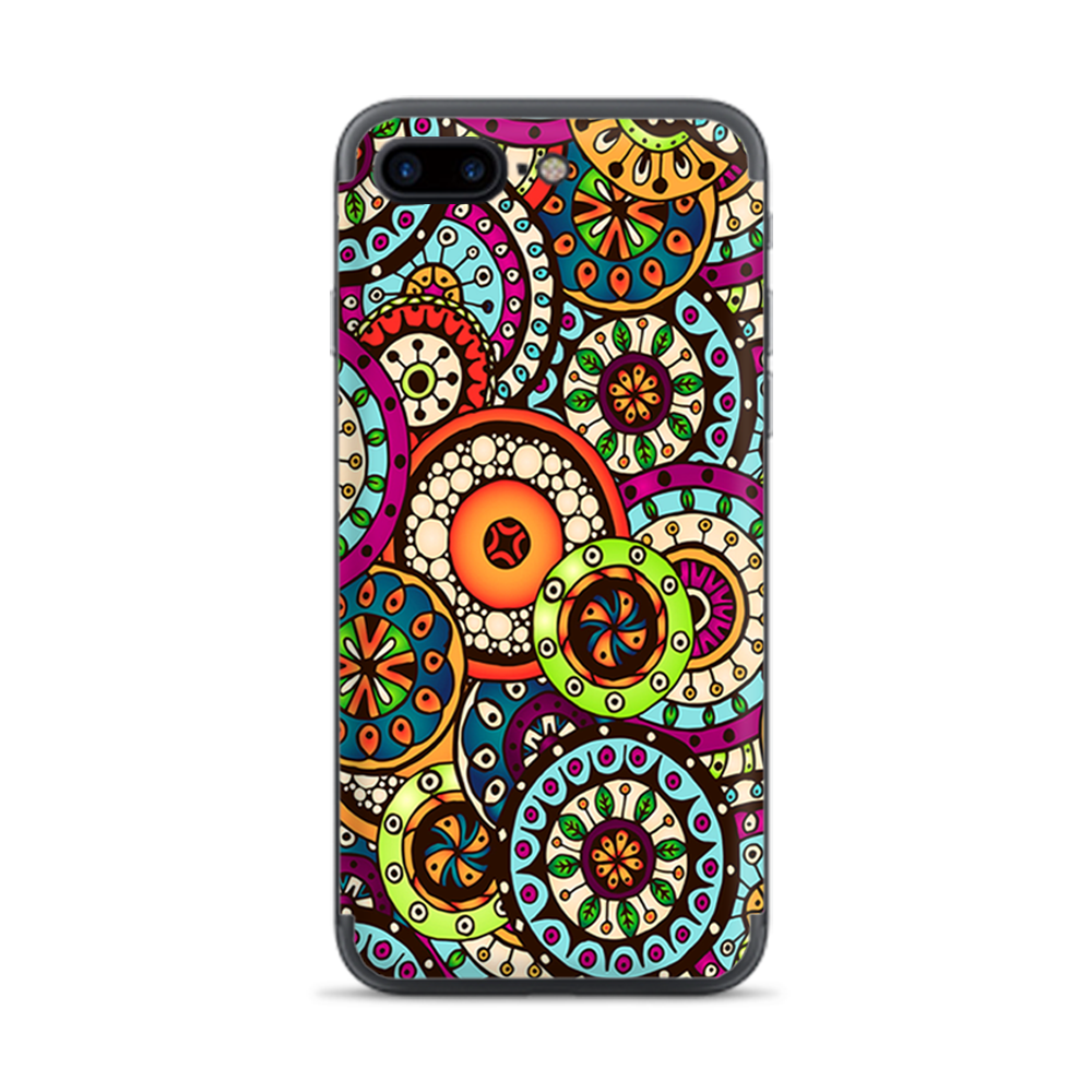 Apple iPhone 7 / 8 Plus Skins Decal Wrap Ethnic Circles Pattern
