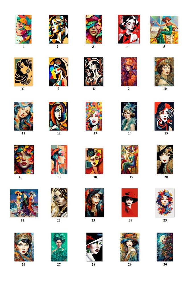 Personalized Address Labels Abstract Ladies (FA 52)