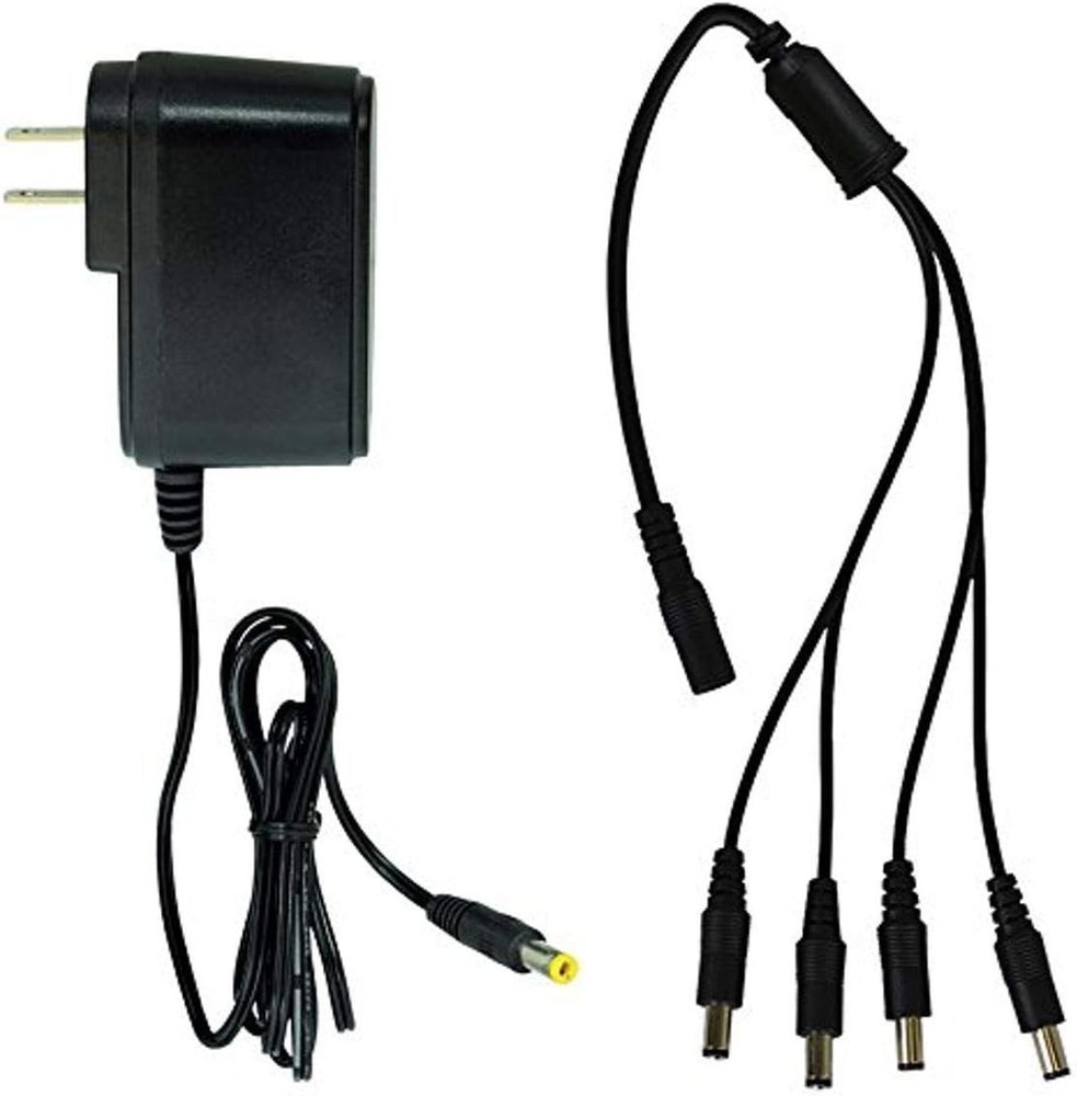 Night Owl Security Camera Adapter with 4-Way Splitter