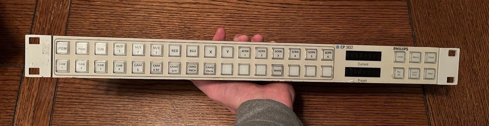UNTESTED Philips CP 3832 Control Panel / Routing Switcher