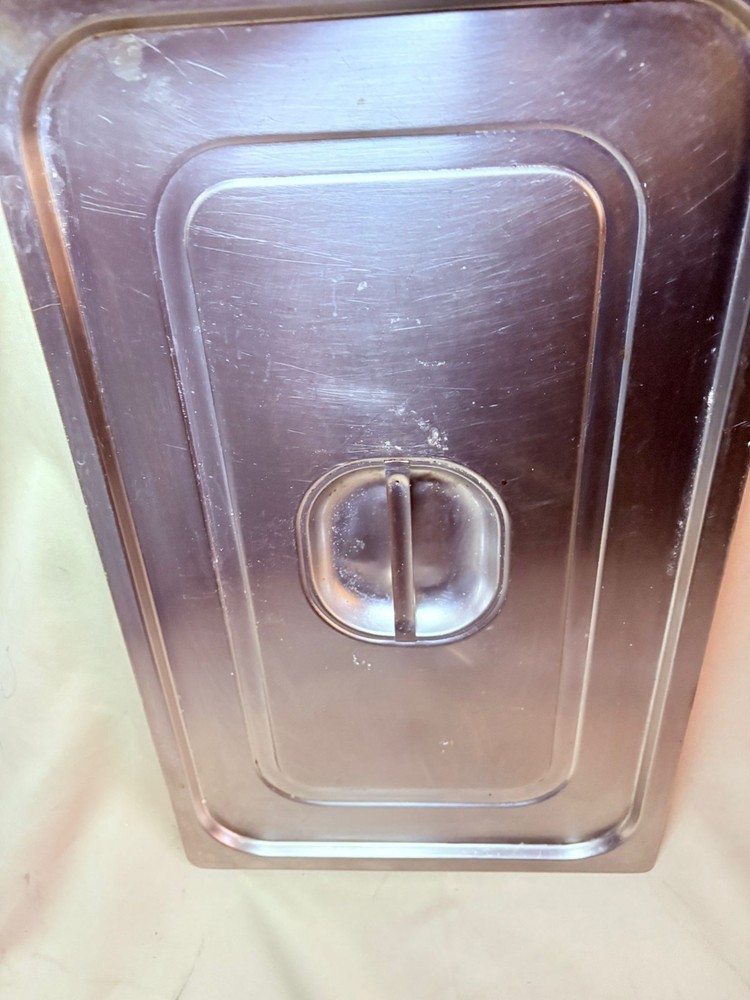 Rectangular stainless steel lid 56x33 cm