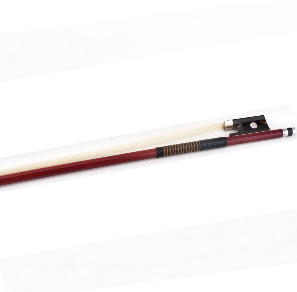 Pro Master Antique Pernambuco Octagonal Violin Bow 4/4 Value Big eye Frog Silver