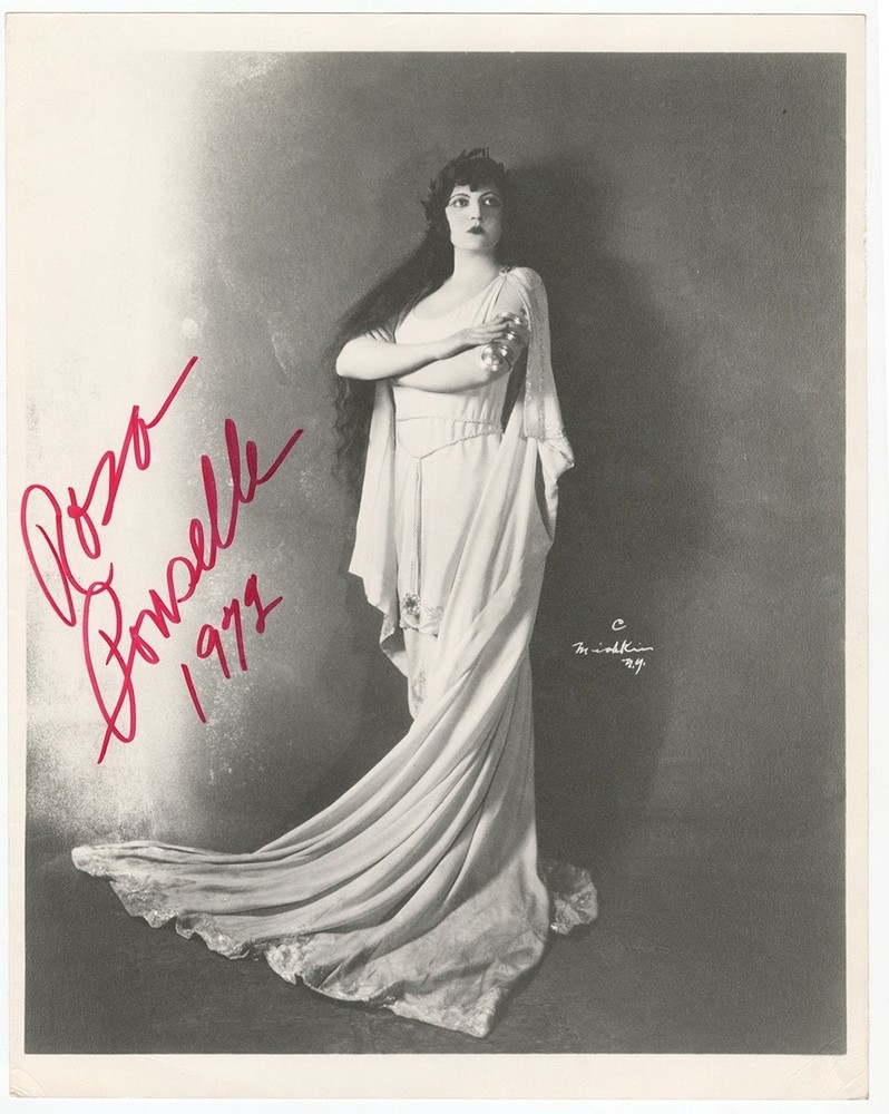 Opera Star Rosa Ponselle Signed Oversize Photograph