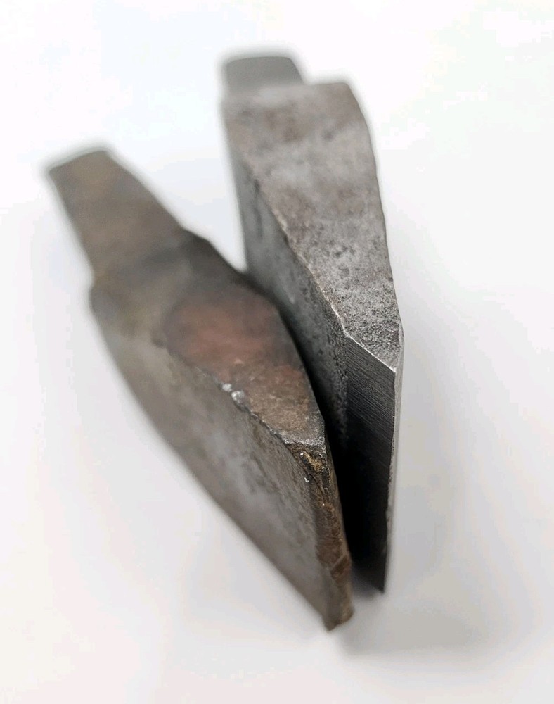 (2) Vintage Hardy Tool Cutoff Blacksmithing Anvil Tool - 2" & 1 ½"