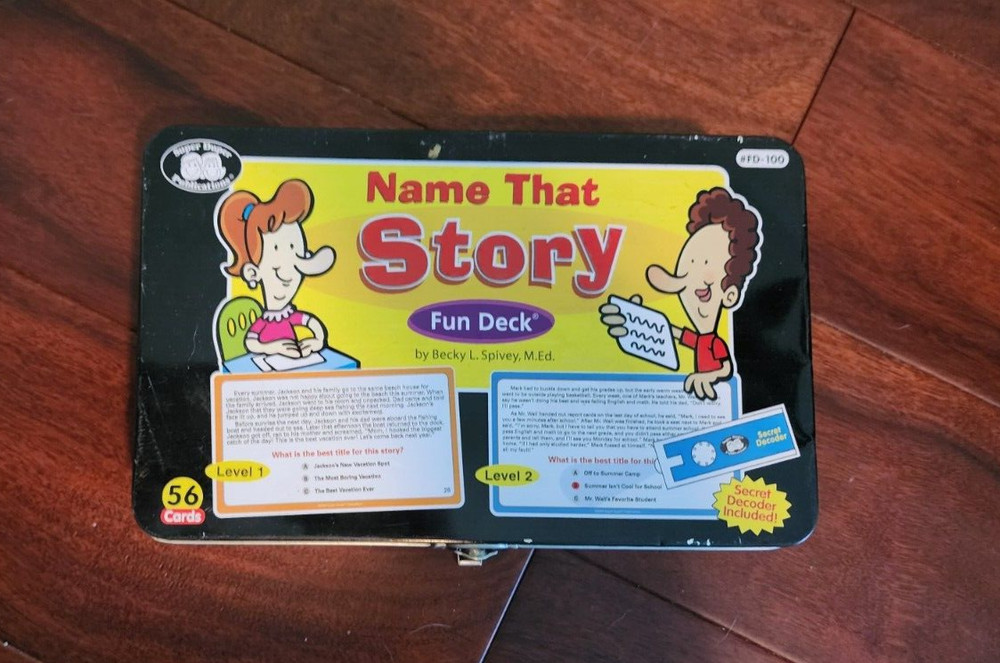 Super Duper Publications Name That Story Fun Deck VERY GOOD