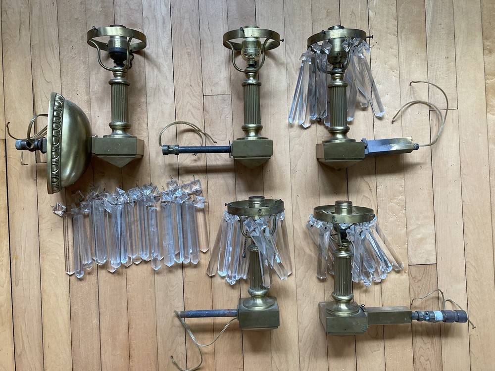 Antique Historic Brass Sconces