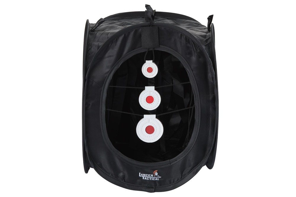 Lancer Tactical Portable Airsoft Target Tent Black BB Shooting Target