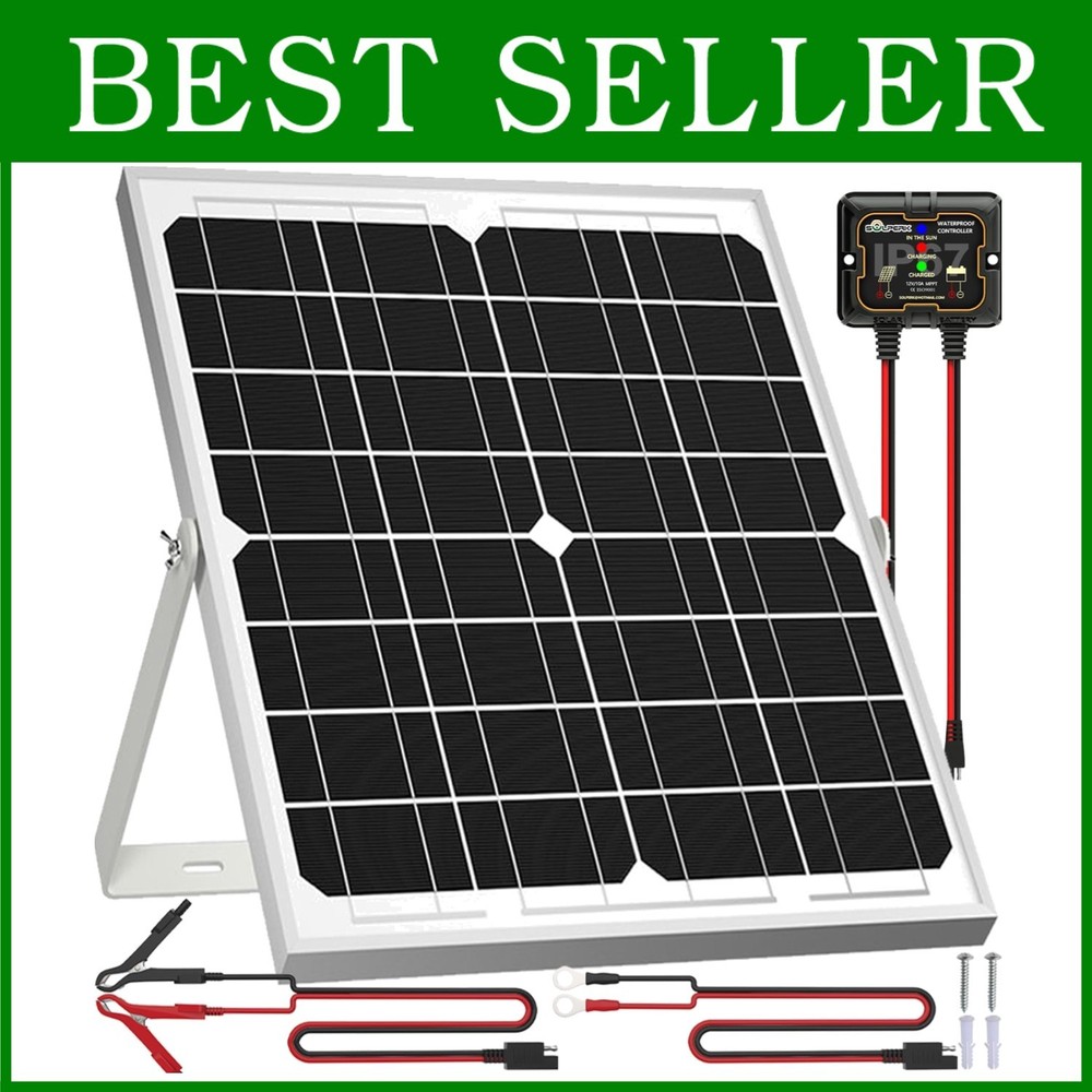 Marine Automotive Solar Panel Kit 20W 12V - Smart Controller=