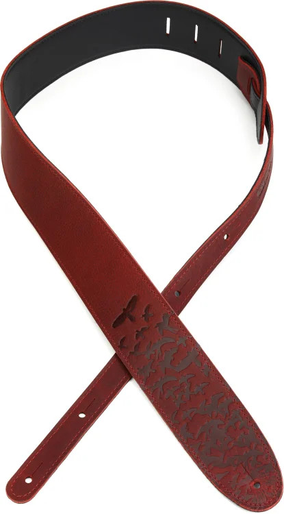 PRS Leather Bird Swarm Strap - Rust