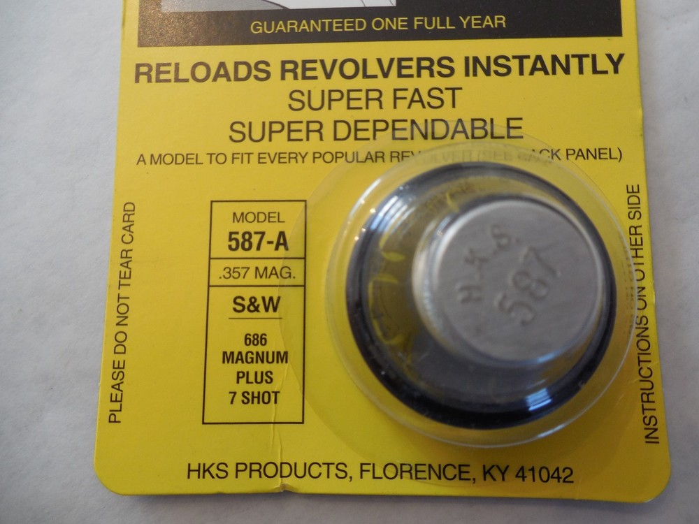 HKS Speedloader; NEW; 587-A; 7-Shot; 357 Mag; Fast & Dependable