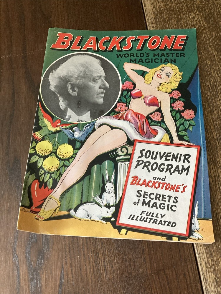 Blackstone World's Master Magician Souvenir Program 1930's Fully Illustrated