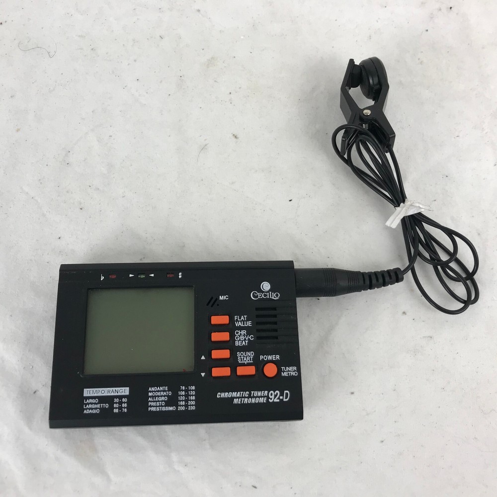 Cecilio Chromatic Tuner & Metronome. Model 92-D