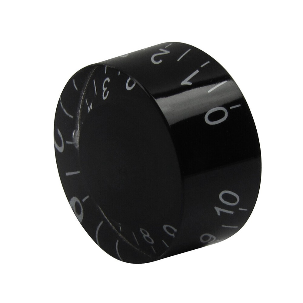 100PCS Volume Tone Control LP Guitar Speed Knobs Button Black & White Numbers