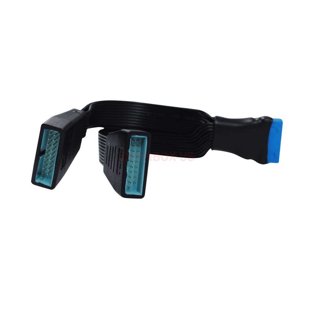 19Pin Header USB 3.0 1 to 2 Splitter Internal USB Hub for Computer Motherboard