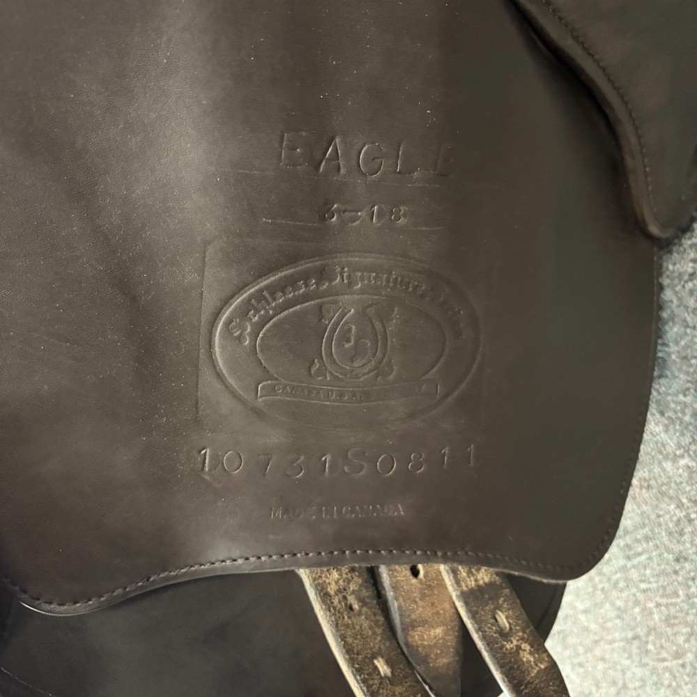 Used Schleese Eagle- Size 18" Jump Saddle Brown