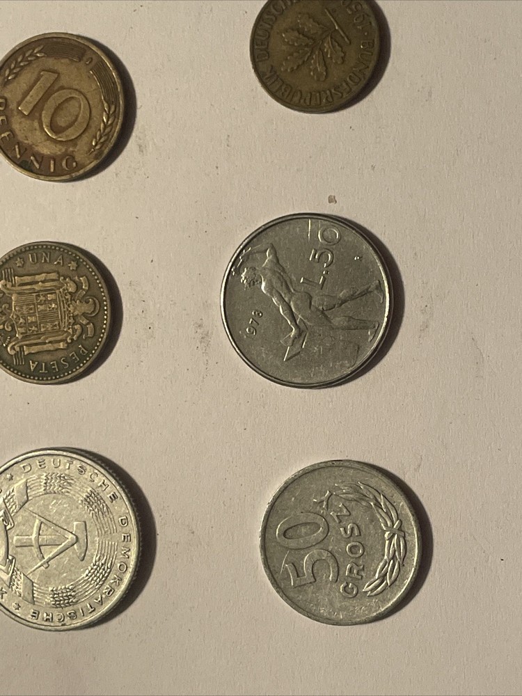 10 Europe 🪙 Different Coins Years Counties Denomination . 🇮🇹🇩🇪🇫🇷