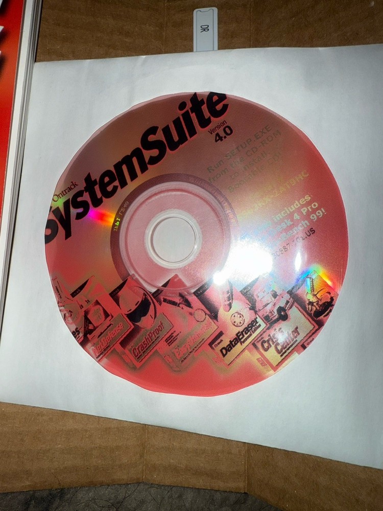 Ontrack SystemSuite 4.0 Windows 95/98/2000/XP/NT, User Guide PC CD Rom, Diskette