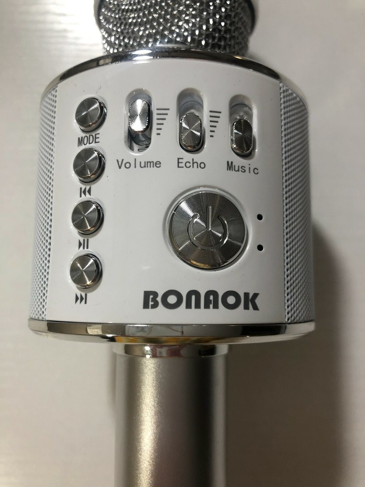 Bonaok - Wireless KARAOKE MICROPHONE - Silver