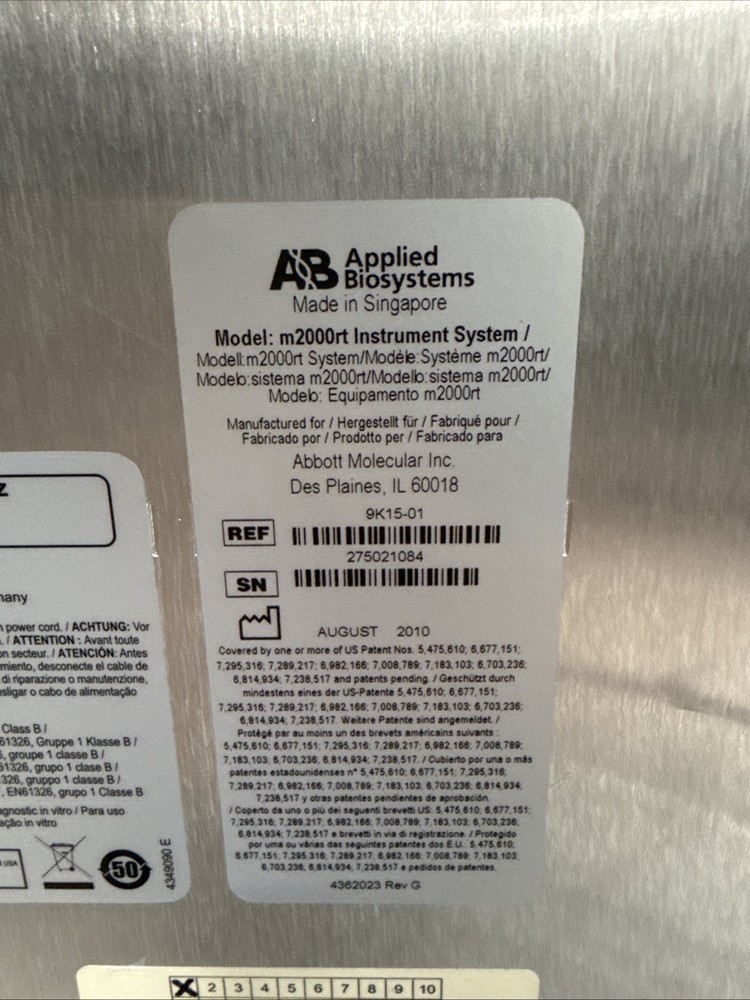 Abbott M2000-RT Molecular Analyzer Real-Time PCR System Applied Biosystems