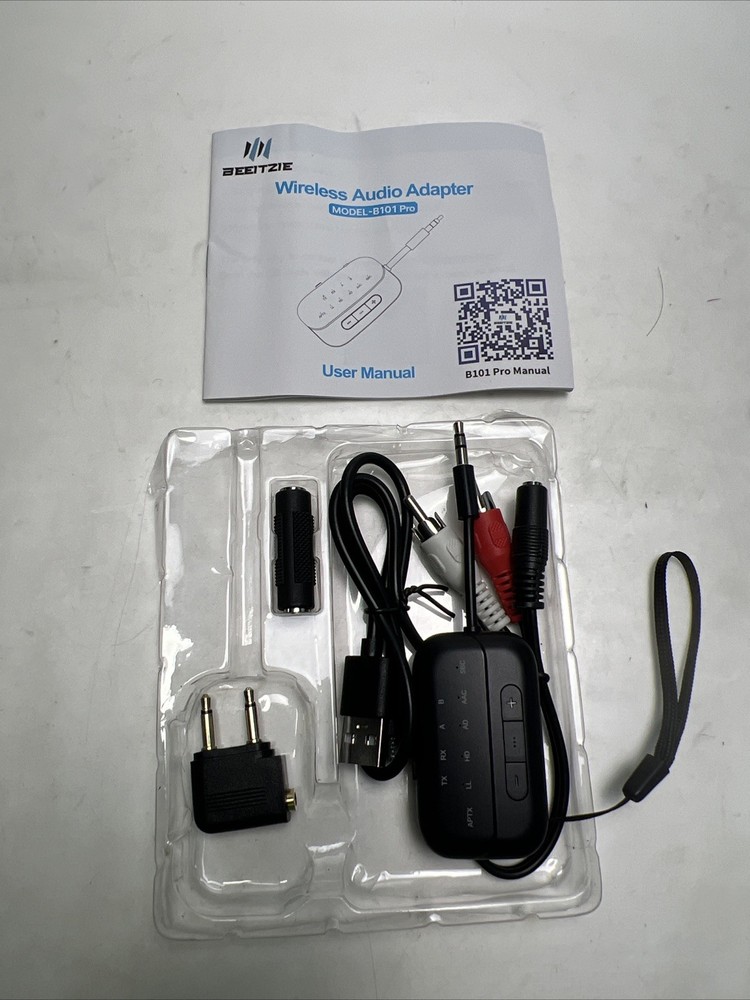 Beeitzie B101 Pro Wireless Audio Receiver Transmitter Bluetooth No Box