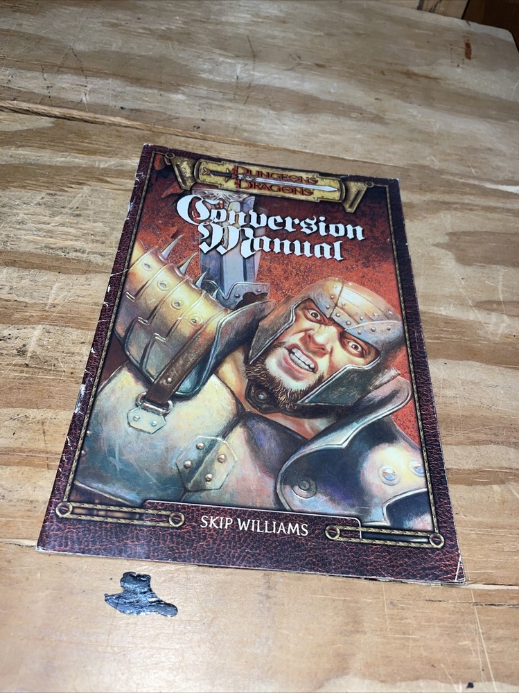 WOTC D&D 3rd Ed Conversion Manual Book - Convert to 3rd Ed