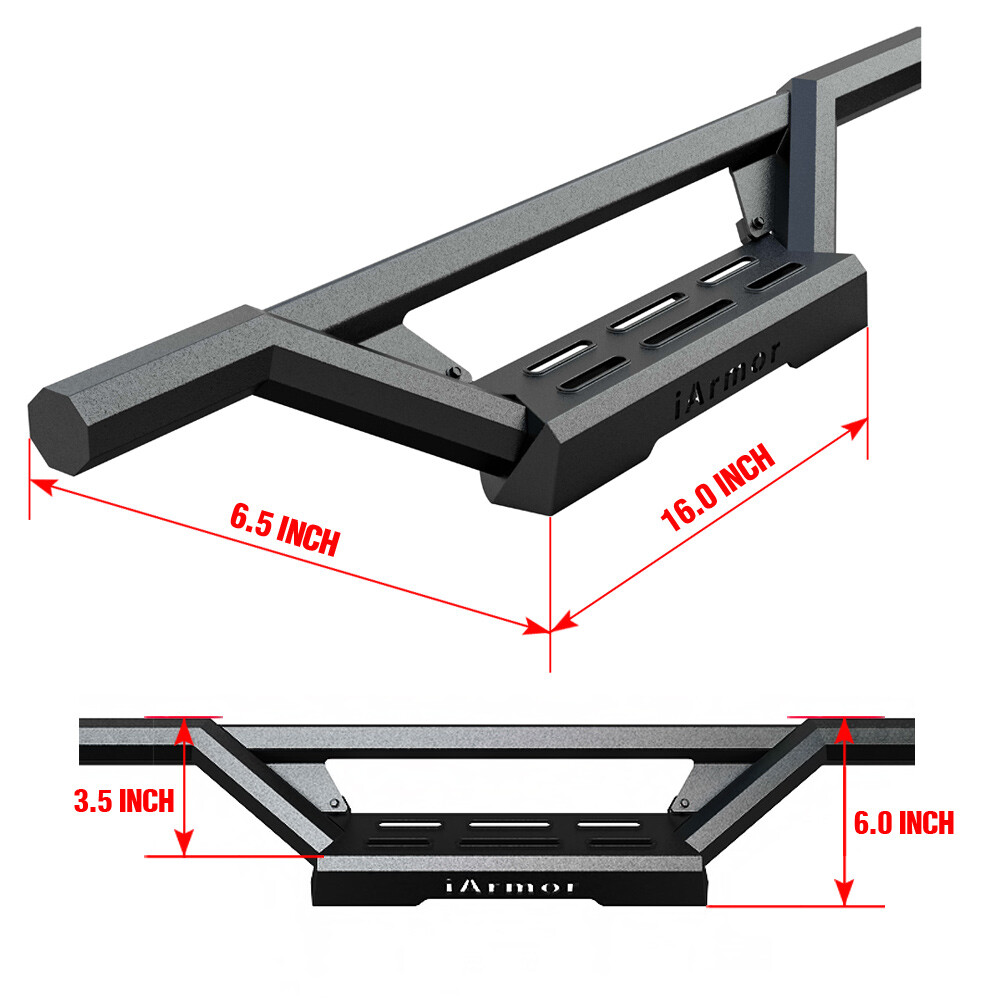 iArmor Stainless Steel Drop Steps for 99-07 Silverado Sierra Regular Cab