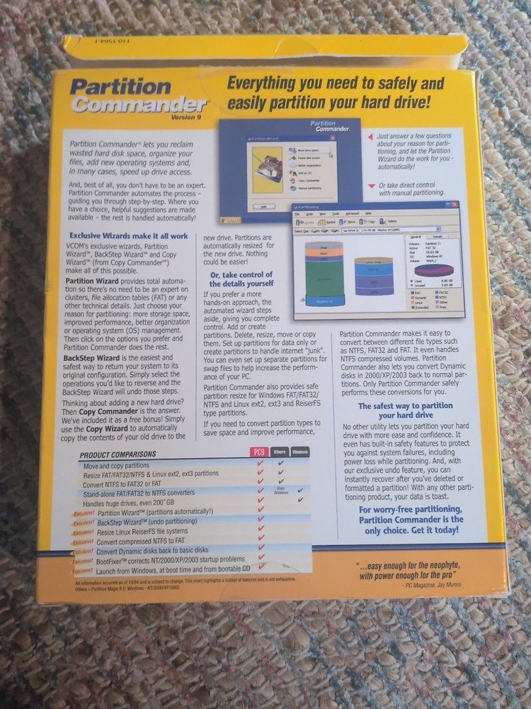 Vcom Partition Commander V9