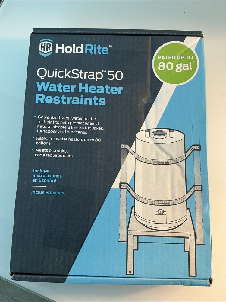 Quick Strap 80 Gal. Galvanized Steel Water Heater Restraining Strap