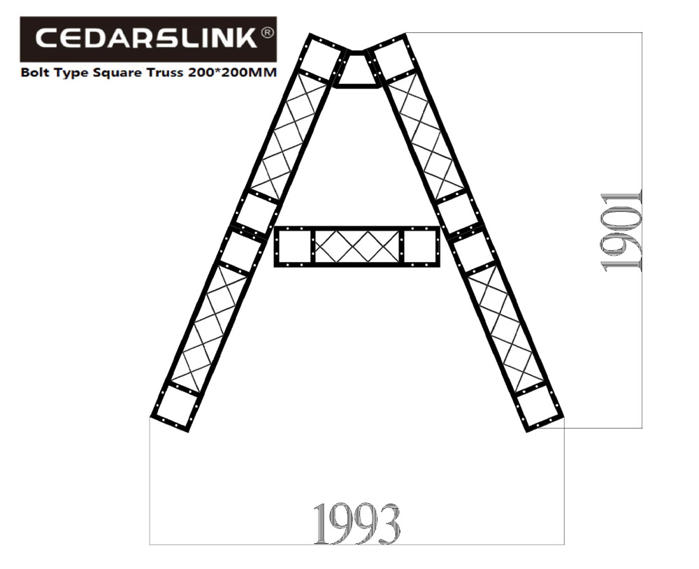 Cedarslink A-Shaped Bolt Square Truss