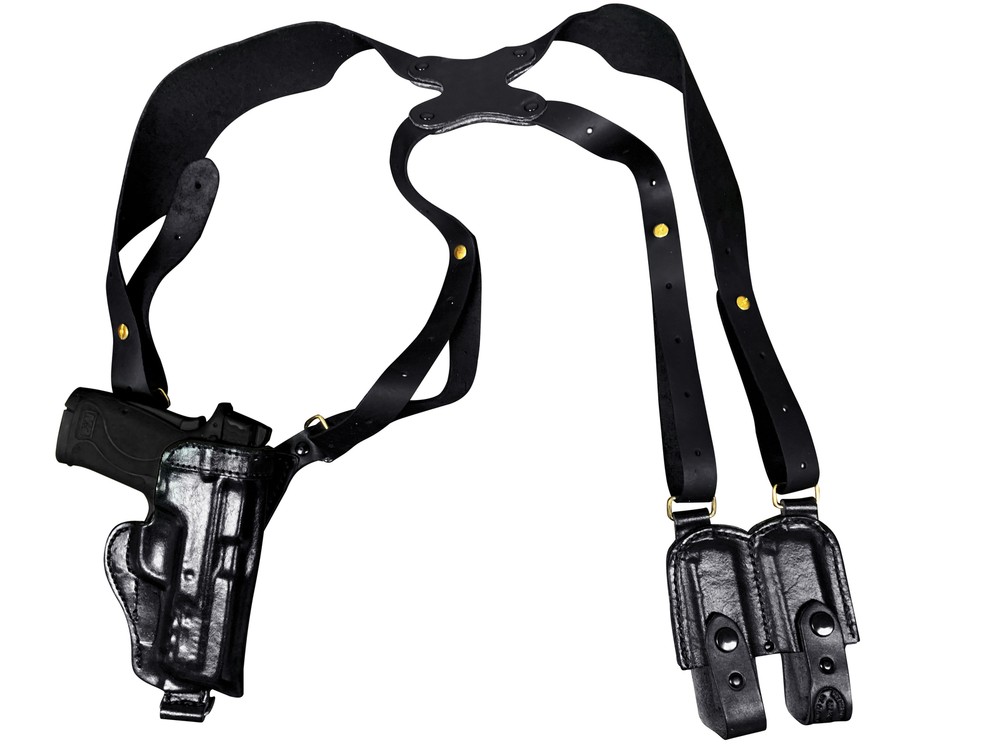 Springfield Hellcat Leather Gun Holster Right Hand Shoulder Rig Vertical