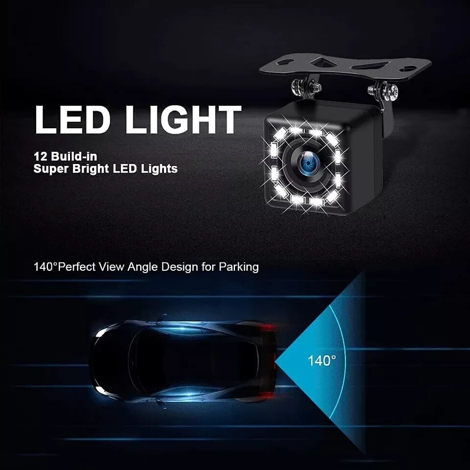 Camara Trasera HD De Reversa Para Auto Carro Coche Universal Con Vision Nocturna