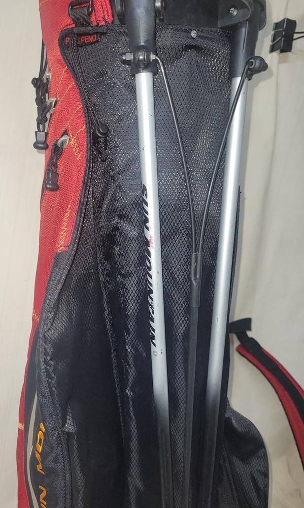 Sun Mountain Stand Carry Golf Bag 4-Way Divider, Red, & Black BROKEN STRAP