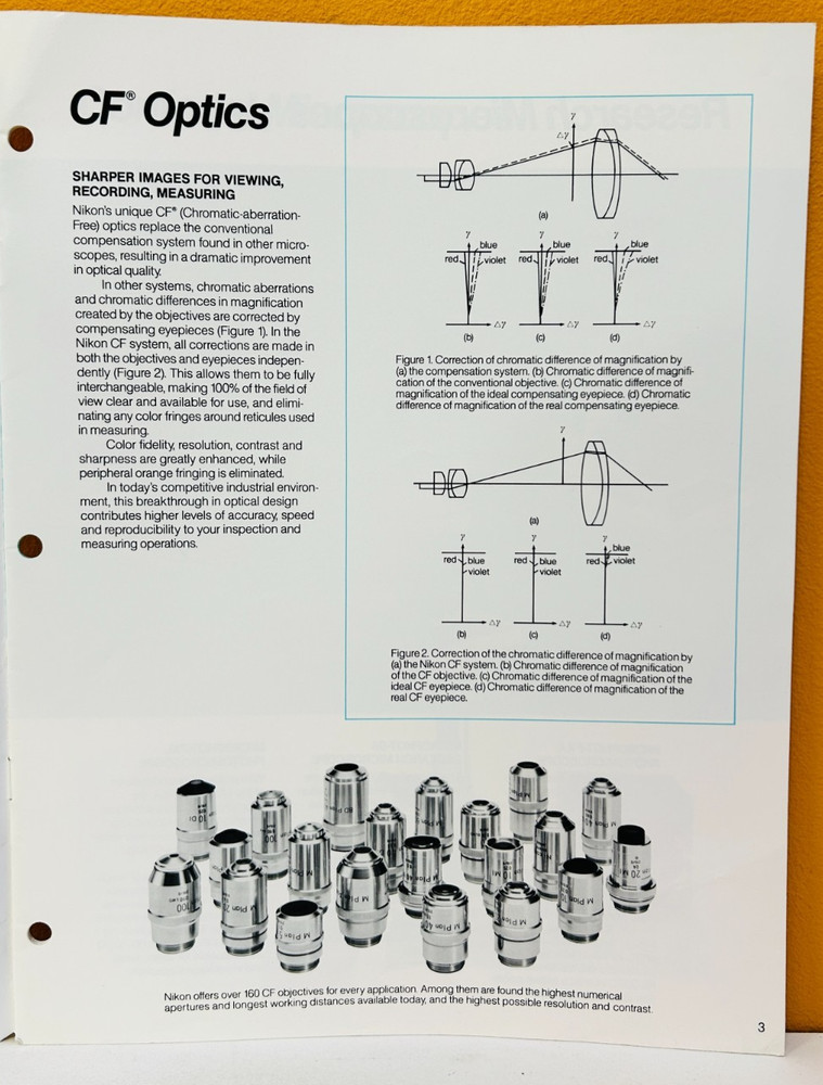 Nikon 1992 Instruments & Systems for Industry Catalog.