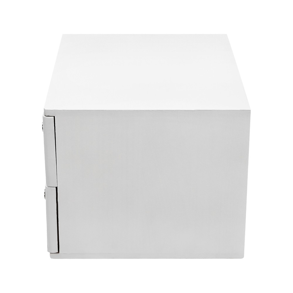 Compact Wooden 2-Drawer Desk Organizer Cabinet - Lockable Storage Solution