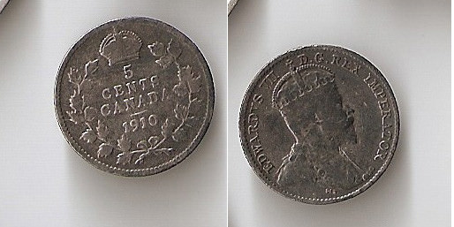 Canada 5 cents 1910